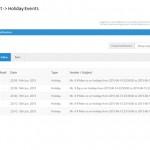 Notification Management-Holiday Events